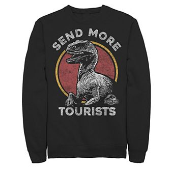 Men's Jurassic Park Raptor Says Send More Tourists Sweashirt