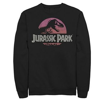 Men's Jurassic Park Gradient Sunset Logo Icon Sweashirt