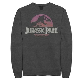 Men's Jurassic Park Gradient Sunset Logo Icon Sweashirt