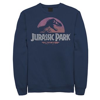 Men's Jurassic Park Gradient Sunset Logo Icon Sweashirt