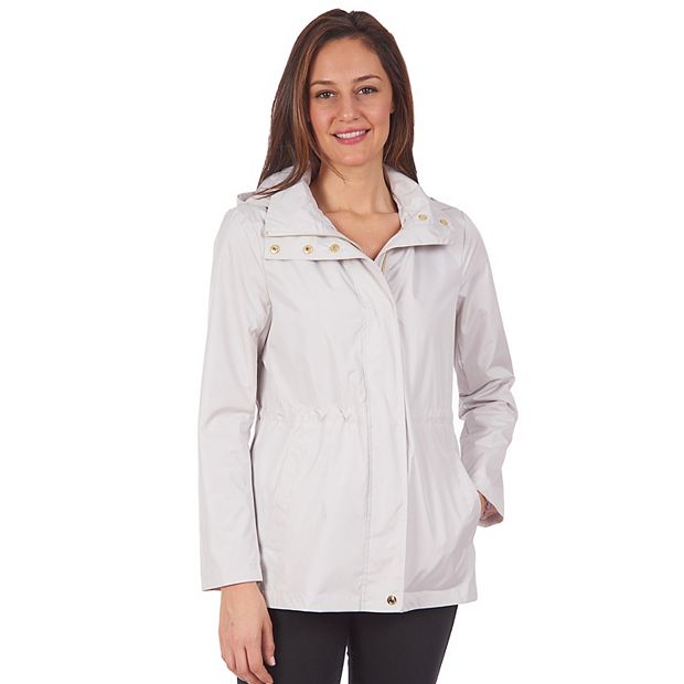 Women's fleet street hooded poplin anorak jacket top