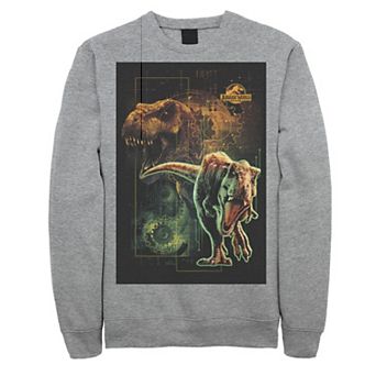 Men's Jurassic World Two T-Rex Tech Schematic Fleece