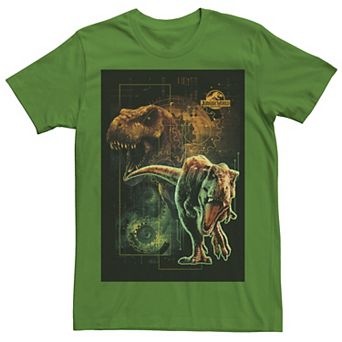 Men's Jurassic World Two T-Rex Tech Schematic Tee
