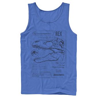 Men's Jurassic World Two T-Rex Vintage Graph Tank Top