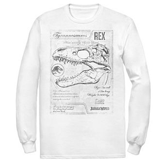 Men's Jurassic World Two T-Rex Vintage Graph Long Sleeve Tee
