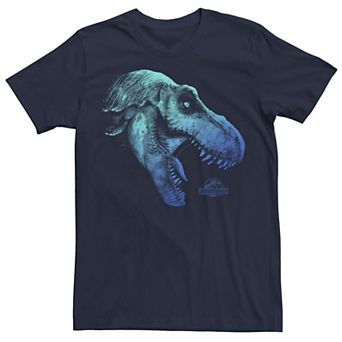Men's Jurassic World Two T-Rex Blue Gradient Tee