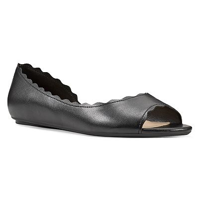 Open toe d'orsay flats hotsell