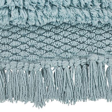 VCNY Home Savannah Fringe Stripe Bath Rug Runner