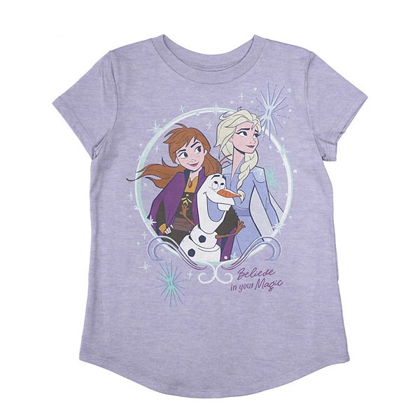 Disney Girls Frozen Olaf Magic T-Shirt