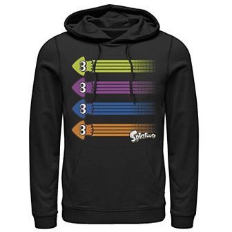 Men's Nintendo Splatoon Inkling Teams Squid Color Streaks Hoodie
