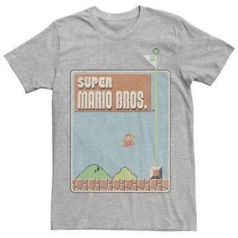 Men's Nintendo Super Mario Bros. Game Screen Shot Tee