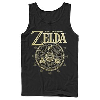 Men's The Legend Of Zelda Circle Emblem Logo Tank Top