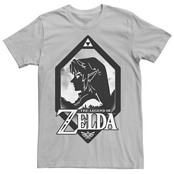 Men's Nintendo Zelda Link Side Profile Diamond Tee