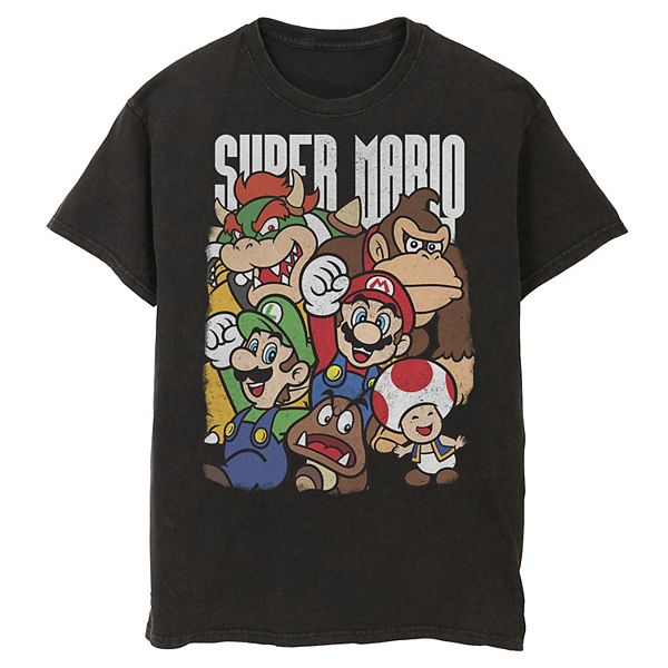 Men's Nintendo Super Mario Character Compilation Tee