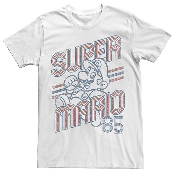 Men's Super Mario 85 Faded Vintage Portrait Tee