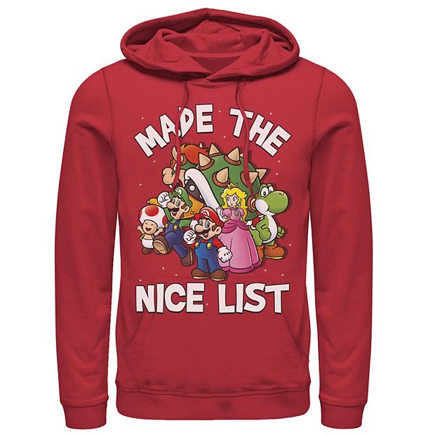 Boy's Nintendo Super Mario Bros Character Guide Pull Over Hoodie