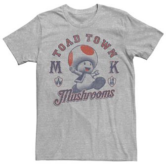 Men's Super Mario Bros. Toad Town Mushrooms Portrait Tee