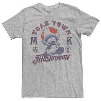 Men's Super Mario Bros. Toad Town Mushrooms Portrait Tee