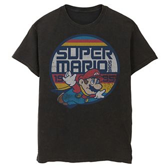 Men's Nintendo Super Mario Classic Retro Flying 1985 Tee