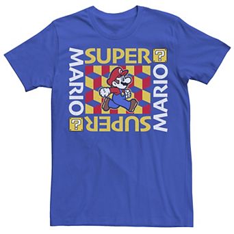 Men's Super Mario Artsy Portrait Panel Tee