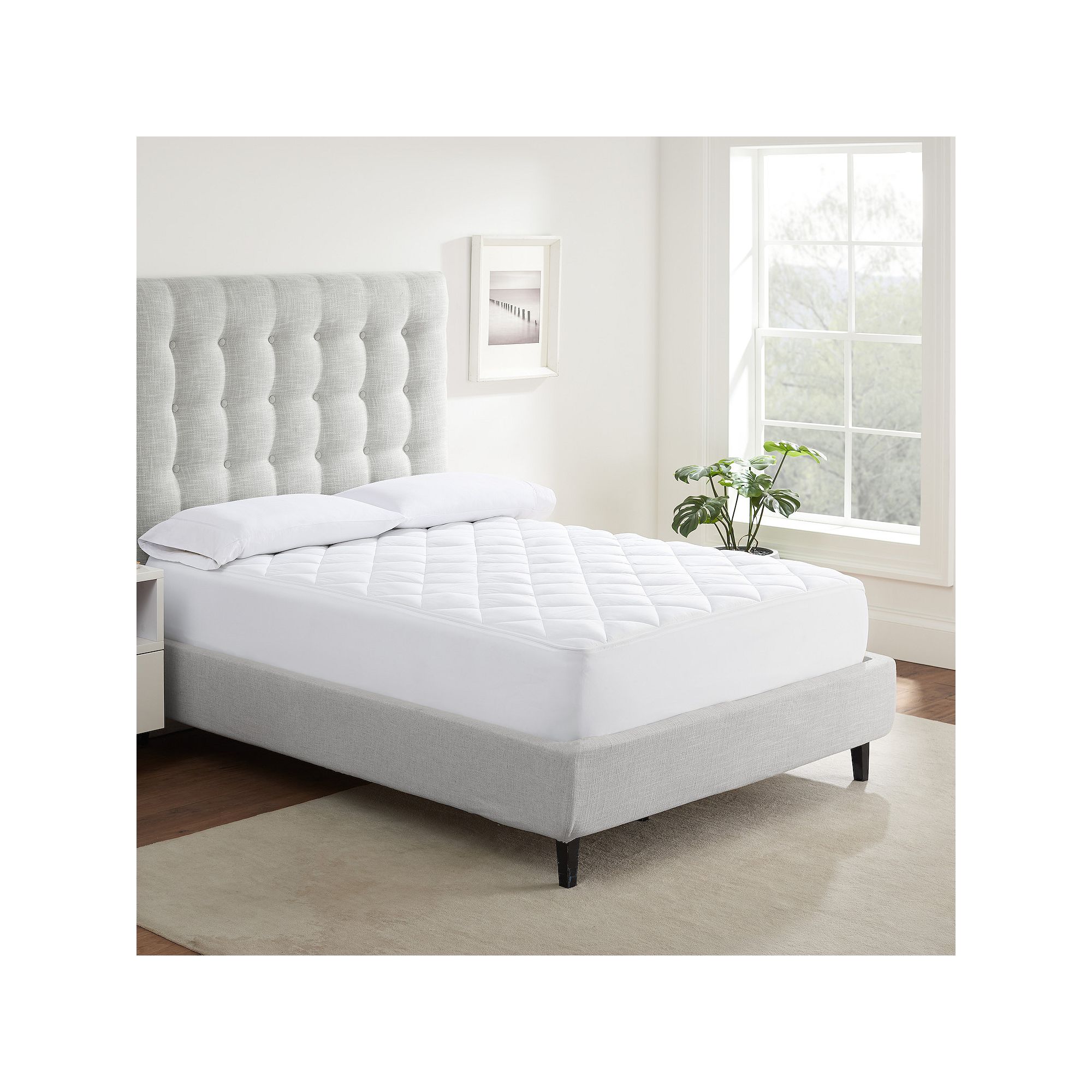 Serta® Extra Comfort Mattress Pad, White