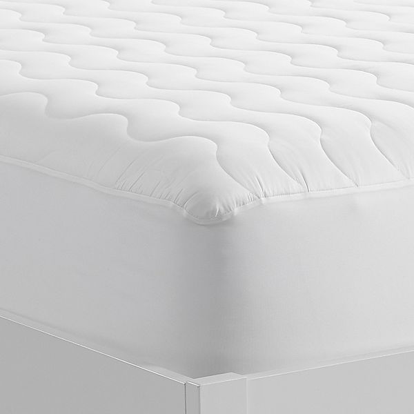 Serta King Basic Comfort Quilted Mattress Pad: Moisture-Wicking, Stain &#38; Water-Resistant, 220 Thread Count