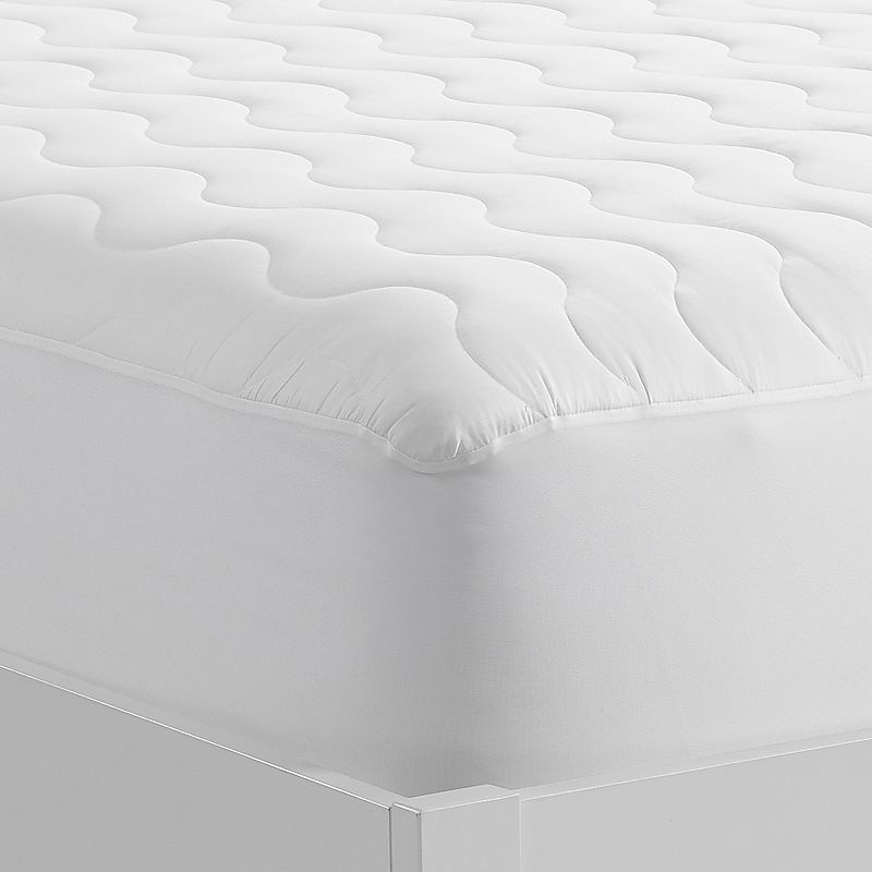 Serta Air Dry Basic Comfort Mattress Pad, White, Cal King
