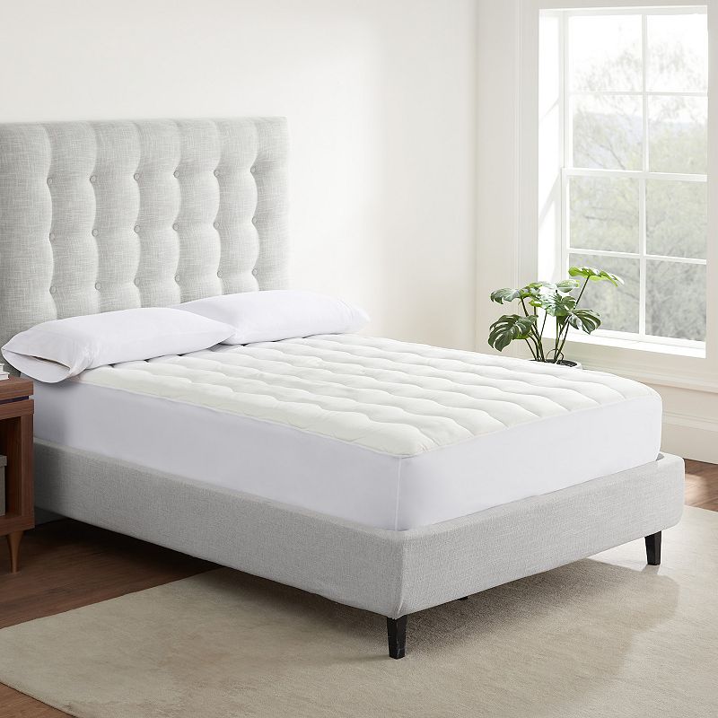 Serta Air Dry Extra Comfort Mattress Pad, White, Full