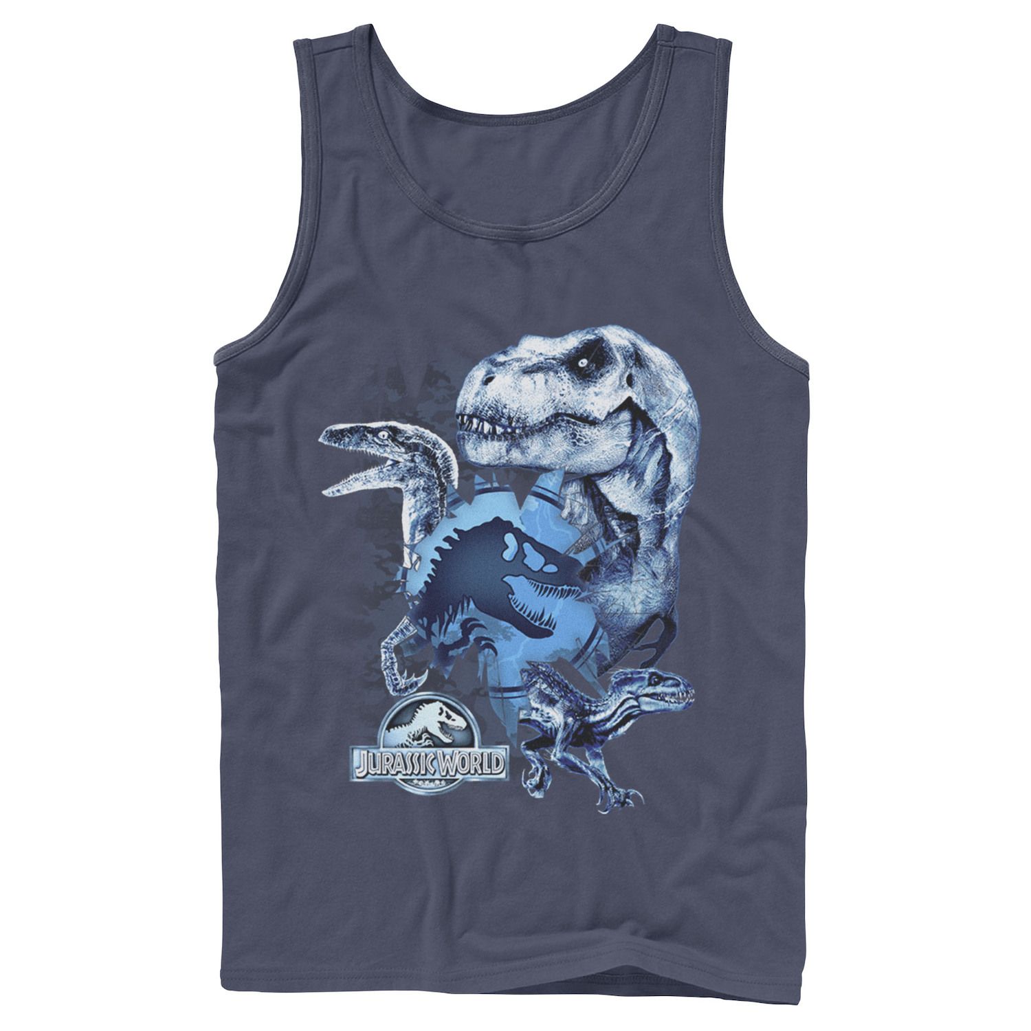 Image for Licensed Character Men's Jurassic World Two T-Rex Squad Camo Shatter Tank at Kohl's.