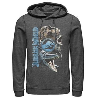 Men's Jurassic World Two Dinosaur Logo Stack Hoodie