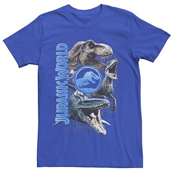 Men's Jurassic World Two Dinosaur Logo Stack Tee