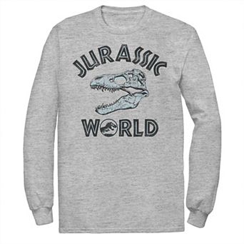 Men's Jurassic World Two T-Rex Pattern Skull Tee