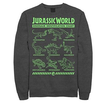 Men's Jurassic World Two Dino Gradient ID Chart Sweashirt
