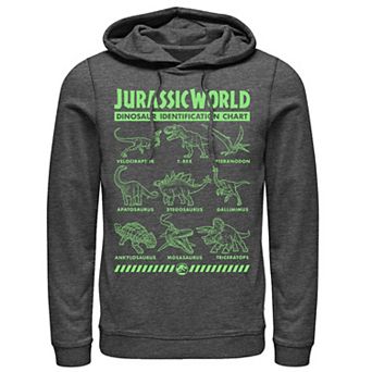Men's Jurassic World Two Dino Gradient ID Chart Hoodie