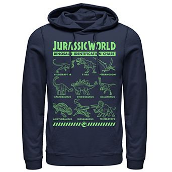 Men's Jurassic World Two Dino Gradient ID Chart Hoodie