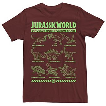 Men's Jurassic World Two Dino Gradient ID Chart Tee