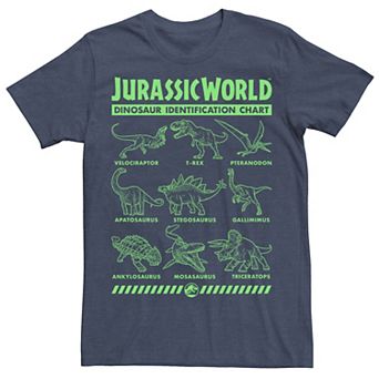 Men's Jurassic World Two Dino Gradient ID Chart Tee