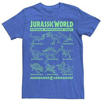 Men's Jurassic World Two Dino Gradient ID Chart Tee