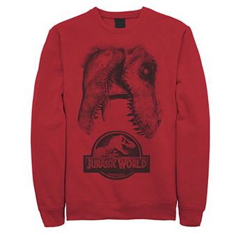 Men's Jurassic World Two T-Rex Icon Attack Grunge Sweatshirt