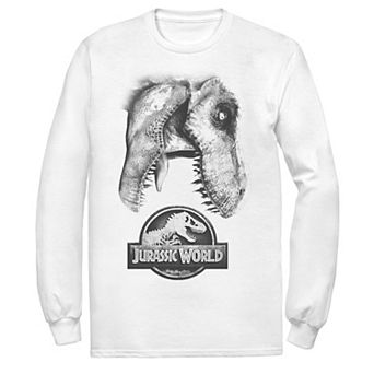 Men's Jurassic World Two T-Rex Icon Attack Grunge Tee