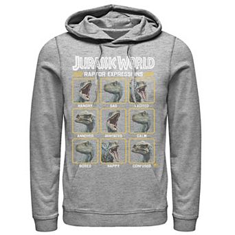 Men's Jurassic World Two Blue Raptor Expressions Hoodie