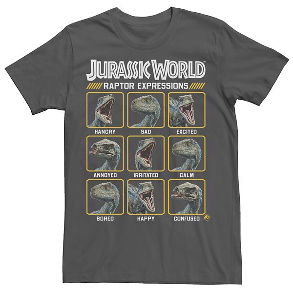 Men's Jurassic World Two Blue Raptor Expressions Tee