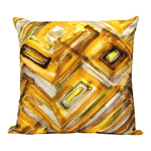 Stratton Home Decor Safari Abstract Square Decorative Pillow