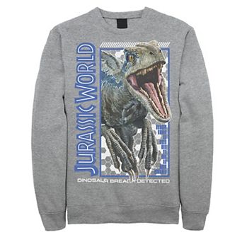 Men's Jurassic World Two Blue Dino Breach Fleece