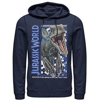 Men's Jurassic World Two Blue Dino Breach Hoodie