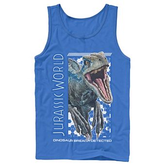 Men's Jurassic World Two Blue Dino Breach Tank Top