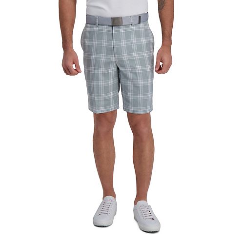 Men's Haggar® Cool 18® PRO Classic-Fit Plaid Flat- Front Shorts