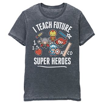 Men's Marvel Avengers Classic 'I Teach Super Heroes' Tee