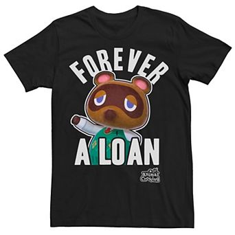 Men's Nintendo Animal Crossing Tom Nook Forever A Loan Tee
