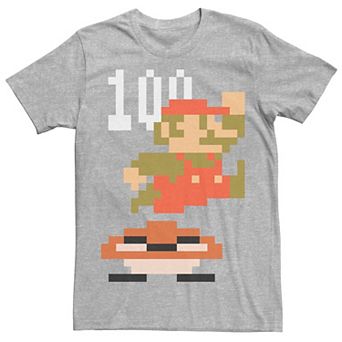 Men's Nintendo Super Mario 8-bit Goomba Jump 100 Points Tee
